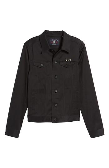 Men's Scotch & Soda Clean Tailored Trucker Jacket - Black