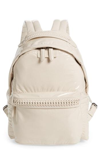 Stella Mccartney Monochrome Hard Nylon Backpack - Ivory
