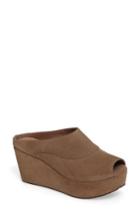 Women's Chocolat Blu Wind Platform Wedge Mule M - Beige