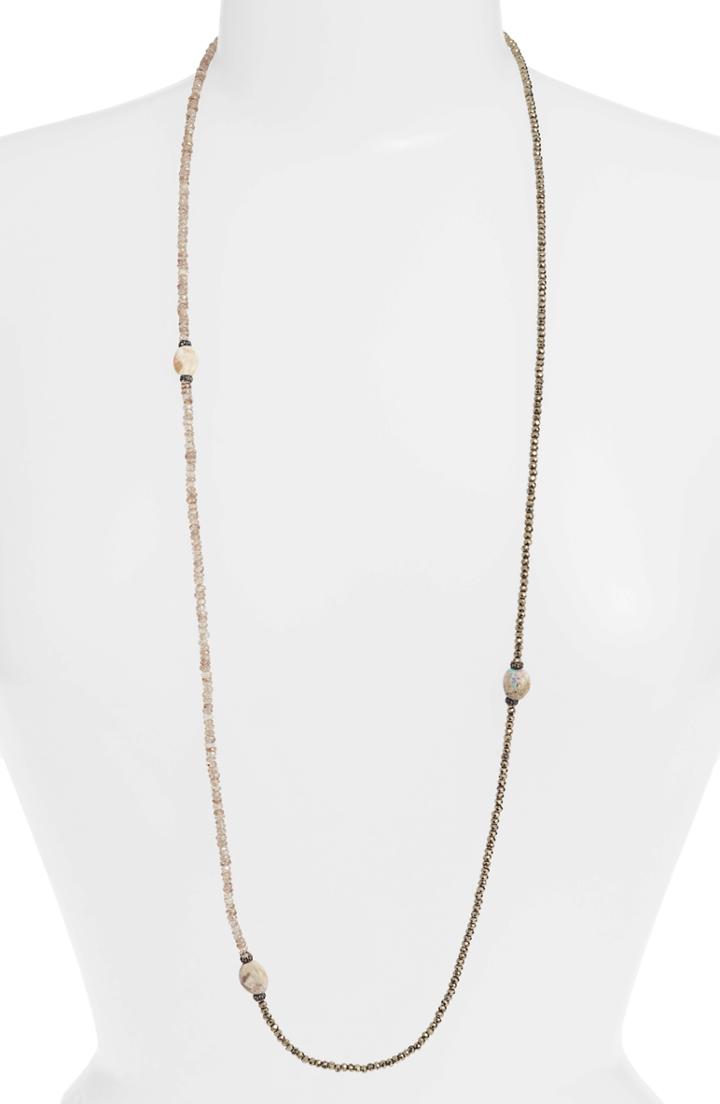 Women's Armenta New World Pyrite Opal Beaded Necklace