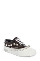 Women's Miu Miu Embellished Lace-up Sneaker Us / 36eu - White