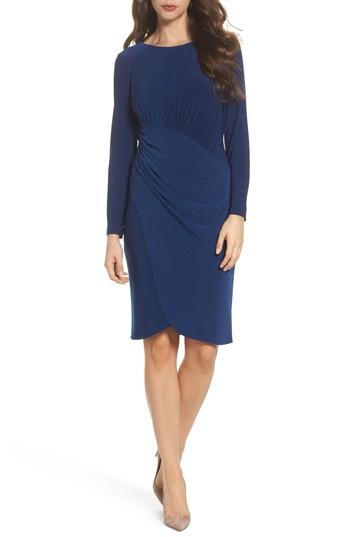 Women's Adrianna Papell Ruched Jersey Dress - Blue