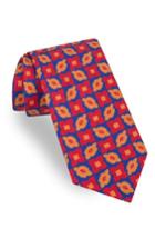 Men's Ted Baker London Connect Floral Silk Tie, Size - Orange