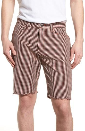 Men's Volcom Gritter Thrifter Shorts - Red