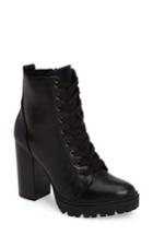 Women's Steve Madden Laurie Platform Bootie .5 M - Black