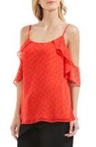 Women's Vince Camuto Dot Jacquard Off The Shoulder Blouse