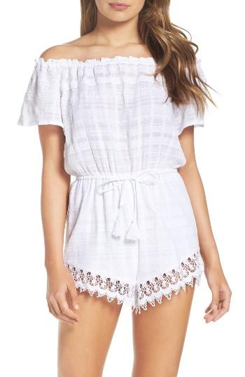 Women's Bb Dakota Yana Off The Shoulder Romper - White