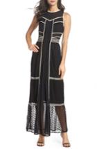 Women's Harlyn Embroidered Dot Gown - Black