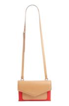 Givenchy Duetto Bicolor Leather Flap Crossbody Bag -