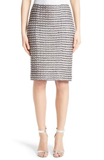 Women's St. John Collection Vany Tweed Knit Pencil Skirt