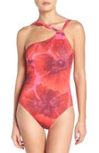 Women's Tommy Bahama Poppy Red One-piece Swimsuit