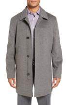 Men's Hart Schaffner Marx Douglas Modern Fit Wool & Cashmere Overcoat L - Grey