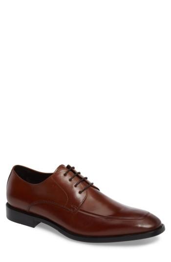 Men's Kenneth Cole New York Apron Toe Derby M - Burgundy