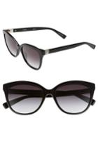 Women's Max Mara Tile 55mm Cat Eye Sunglasses - Black