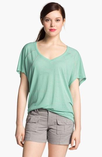 Pleione Contrast Trim Wedge Top Mint/ Pink