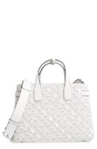 Burberry Perforated Medium Banner Leather Tote -