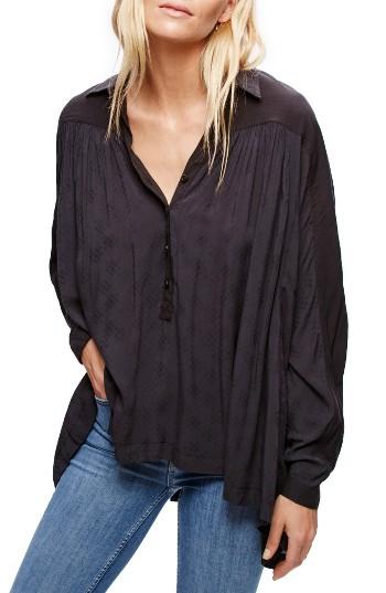 Women's Free People Lovely Day Shirt - Black
