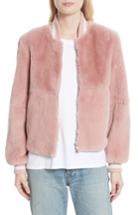 Women's Elizabeth And James Genuine Rabbit Fur Bomber