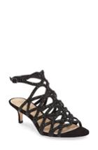 Women's Imagine By Vince Camuto Kami Glitter Cage Sandal M - Black