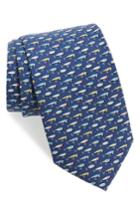 Men's Vineyard Vines Lures Silk Tie, Size - Blue
