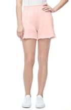Women's Good American Wide Leg Sweat Shorts - Pink