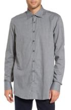 Men's Sand Trim Fit Sport Shirt - Grey