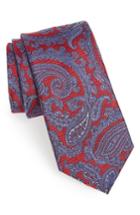 Men's Nordstrom Men's Shop Brielle Paisley Silk Tie, Size - Red