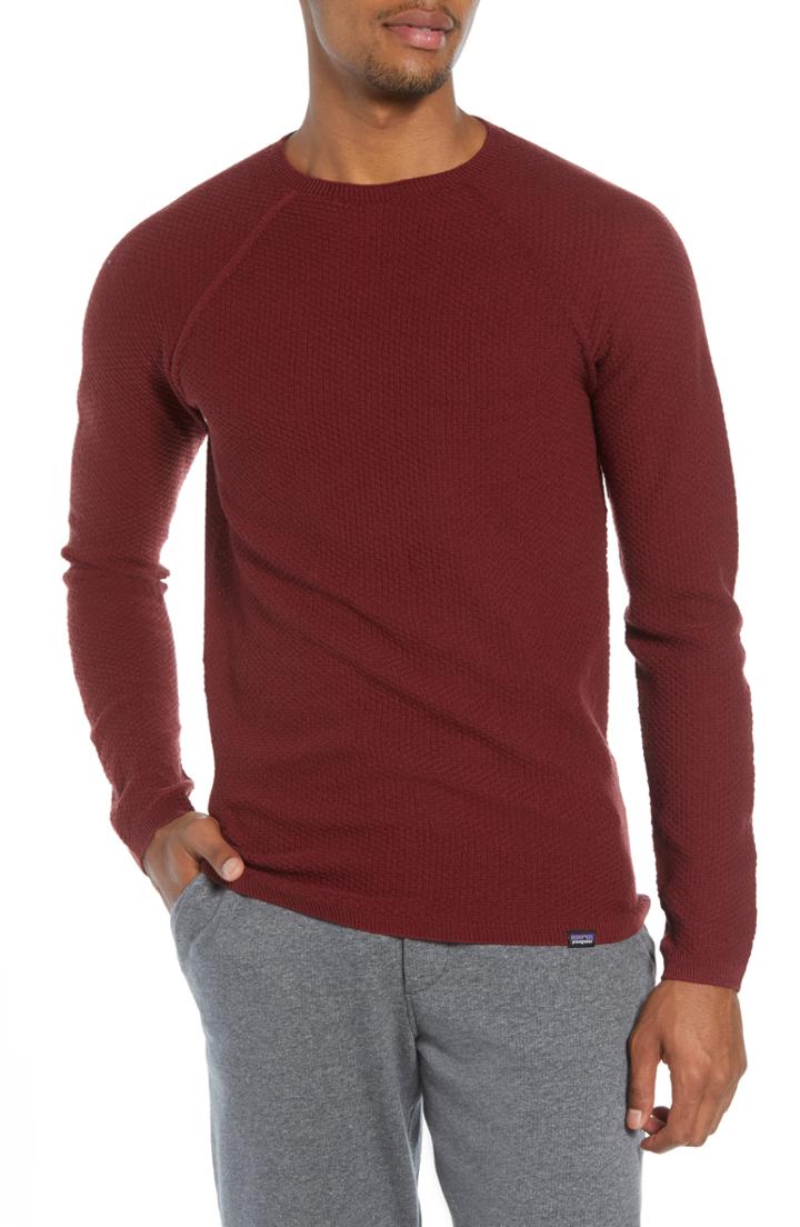 Men's Patagonia Capilene Lightweight Air Crew Sweater - Red