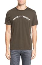 Men's French Connection Faites L'amour Fit T-shirt, Size Medium - Black