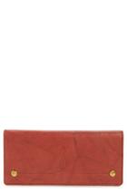 Women's Frye Campus Rivet Slim Leather Wallet - Red