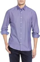 Men's Stone Rose Gradient Dot Regular Fit Sport Shirt - Grey