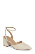 Women's Linea Paolo Calia Ankle Strap Pump M - White