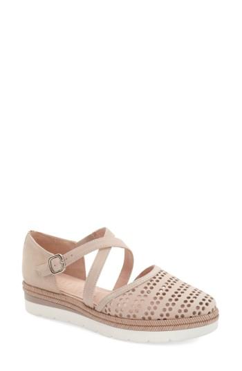 Women's Hispanitas 'leesa' Perforated Espadrille Platform Flat .5-10us / 41eu - Beige