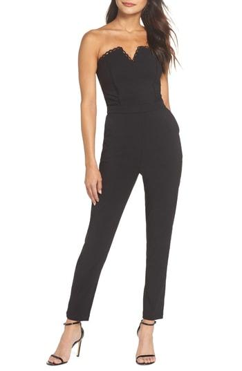 Women's Harlyn Strapless Jumpsuit - Black