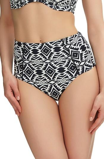 Women's Fantasie Beqa Print Swim Briefs - Black