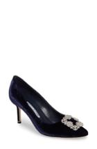 Women's Manolo Blahnik Hangisi Pump Us / 36eu - Blue