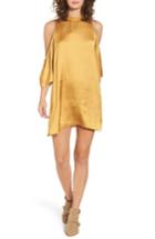 Women's Tularosa Rablo Cold Shoulder Satin Dress - Yellow