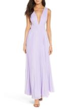 Women's Fame & Partners The Peyton Pleated Gown - Purple