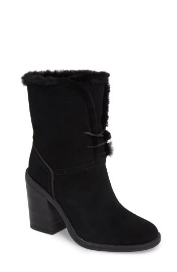 Women's Ugg Jerene Genuine Shearling Lined Boot .5 M - Black