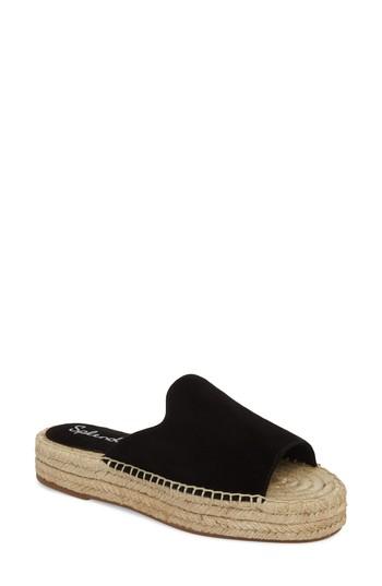 Women's Splendid Franci Espadrille Slide Sandal M - Black