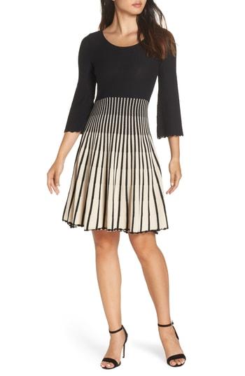 Women's French Connection Sunrise Tellin A-line Dress - Black