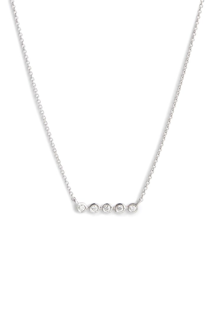 Women's Dana Rebecca Designs Lulu Jack Bezel Diamond Bar Necklace