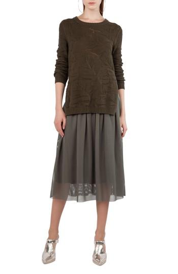 Women's Akris Punto Tropical Leaf Knit Pullover