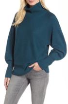 Women's Halogen Blouson Sleeve Sweater - Blue/green