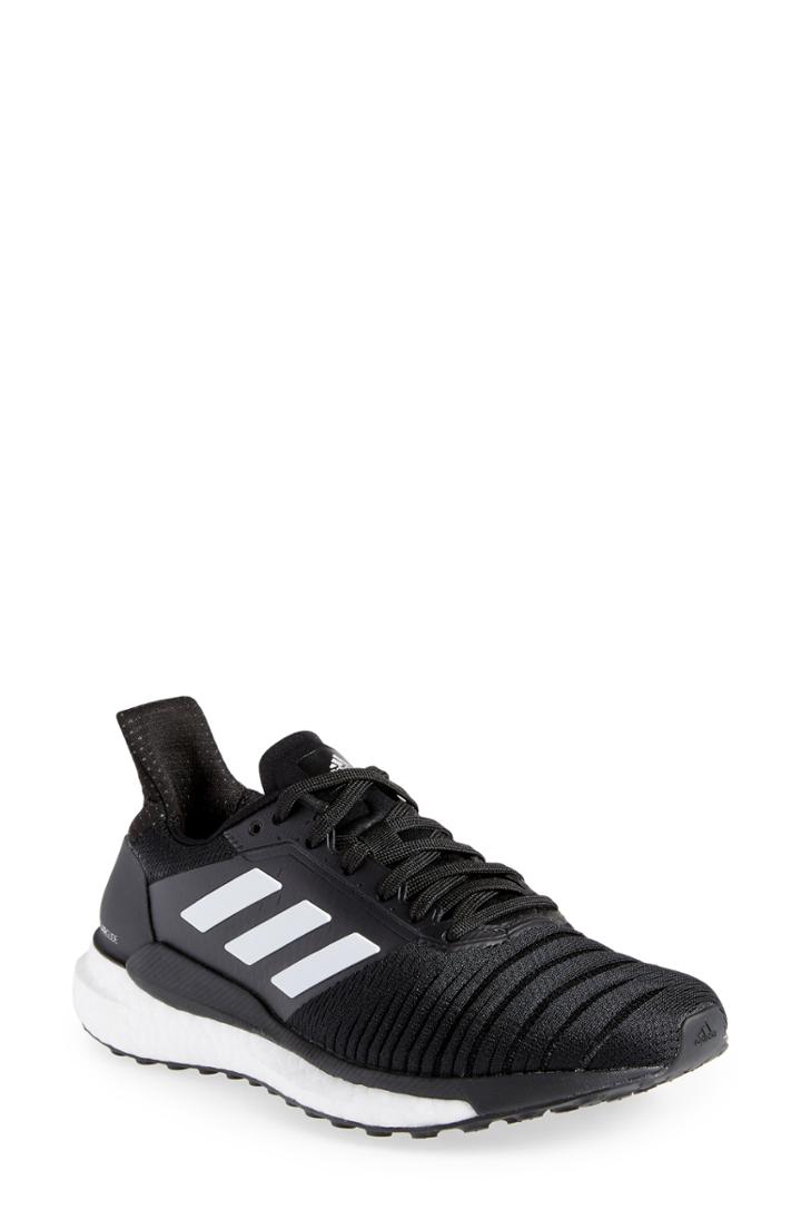 Women's Adidas Solar Glide Running Shoe .5 M - Black