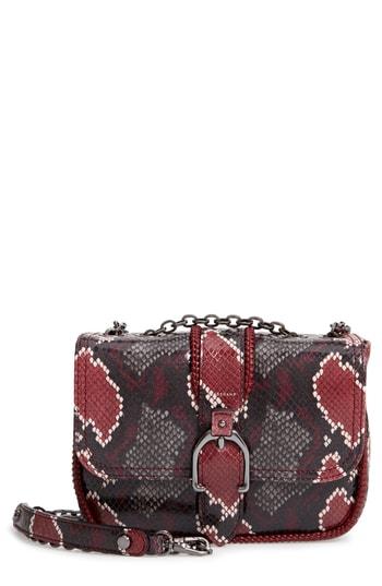 Longchamp Mini Amazone Convertible Leather Crossbody Bag - Burgundy
