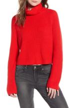 Women's Leith Transfer Stitch Turtleneck Sweater - Red