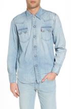 Men's Levi's Vintage Clothing 1955 Sawtooth Trim Fit Denim Western Shirt - Blue
