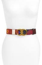 Women's Tory Burch Gemini Patchwork Leather Belt