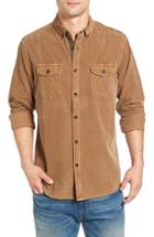 Men's Jeremiah 'jaymes' Pigment Dyed Corduroy Shirt - Brown
